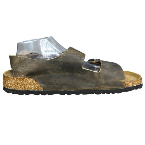 Birkenstock Men’s Milano Faded Khaki Sandals Size US 11 main image 8